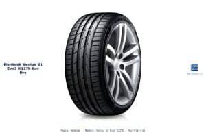 Ficha técnica Hankook ventus s1 evo3 k117b suv hrs